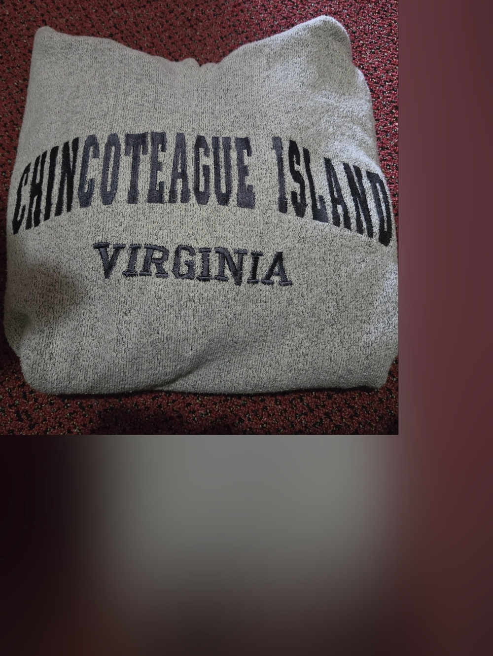 Chincoteague Island Virginia Hoodie Sweatshirt - Heather Gray